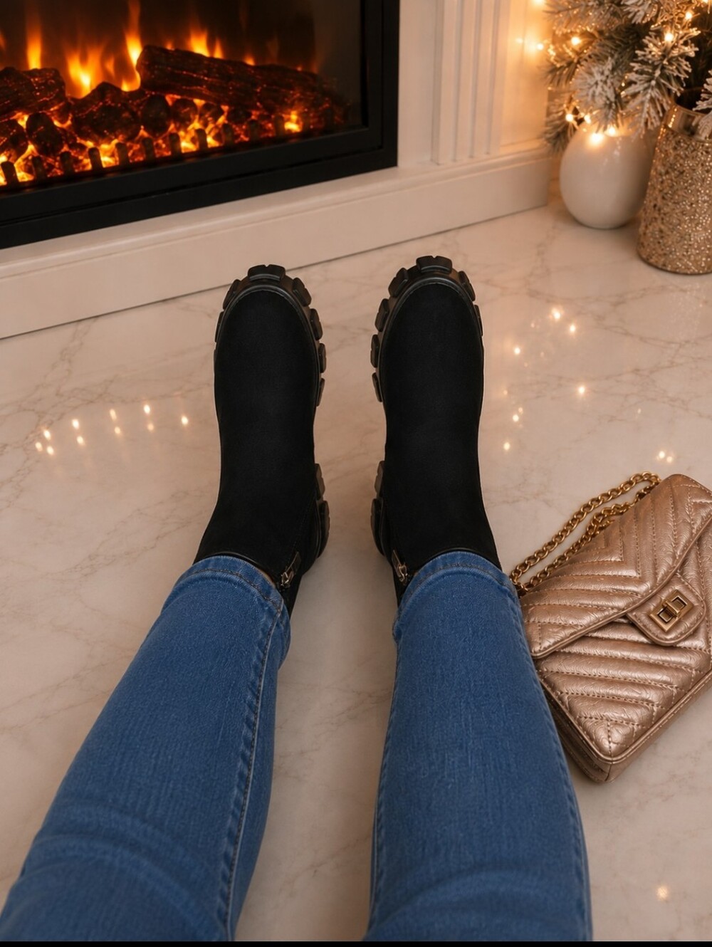 Combat boots Vegan Suede - Picture 3 of 8